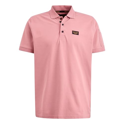 PME Legend Short Sleeve Polo Trackway Dusty Rose - L von PME Legend