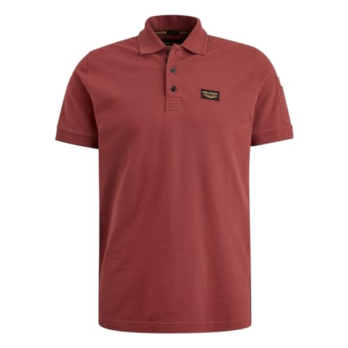 PME Legend Short Sleeve Polo Trackway Spiced Apple - L von PME Legend