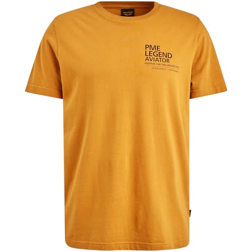 PME Legend Short Sleeve r-Neck Single Jersey Buckthorne Brown - XL von PME Legend