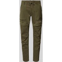 PME Legend Slim Fit Cargohose mit Label-Detail Modell 'FLIGHTRIDER' in Oliv, Größe 34/30 von PME Legend