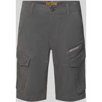 PME Legend Slim Fit Cargoshorts mit Label-Print Modell 'NORDROP' in Anthrazit, Größe 36 PME Legend Slim Fit Cargoshorts mit Label-Print Modell 'NORDROP' in Anthrazit, Größe 36 von PME Legend