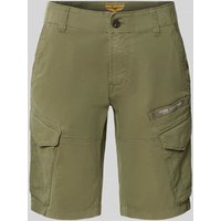 PME Legend Slim Fit Cargoshorts mit Label-Print Modell 'NORDROP' in Oliv, Größe 30 von PME Legend