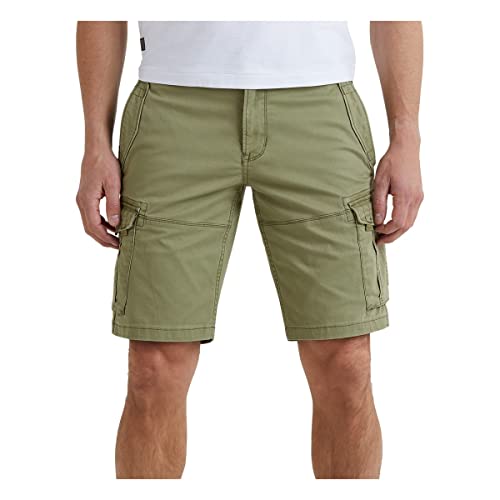 PME Legend Stretch Broken Twill Cargo - Shorts, Hosengröße:33, Farbe:deep Lichen Green von PME Legend