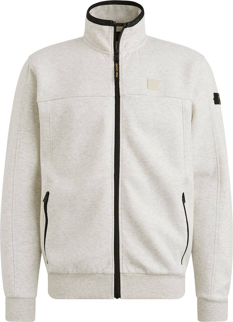 PME Legend Strickjacke Interlock Greige - Größe XL von PME Legend