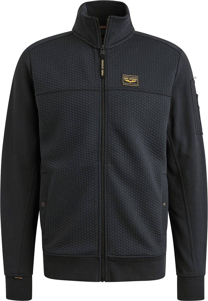 PME Legend Strickjacke Jacquard Interlock Navy   - Größe L von PME Legend