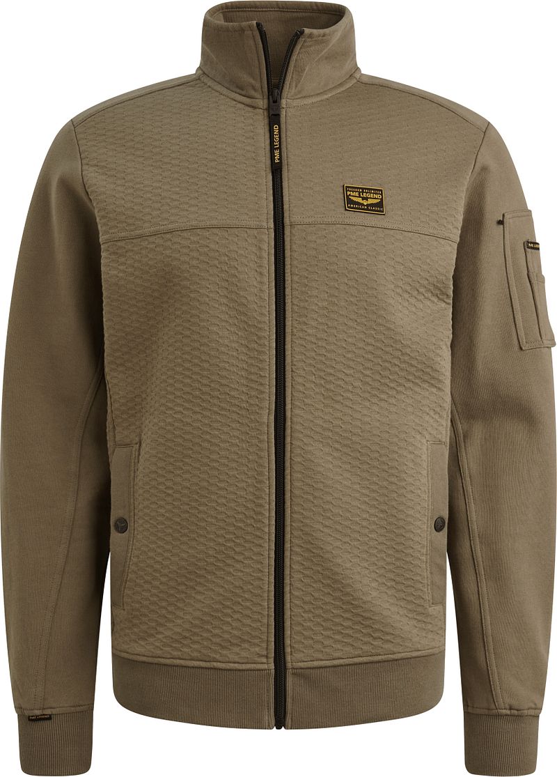 PME Legend Strickjacke Structure Dusky Grün - Größe 3XL von PME Legend