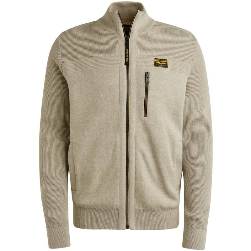 PME Legend - Strickjacke mit Reißverschluss beige - Gr. - M von PME Legend