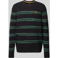 PME Legend Strickpullover mit Label-Patch in Black, Größe XXL von PME Legend
