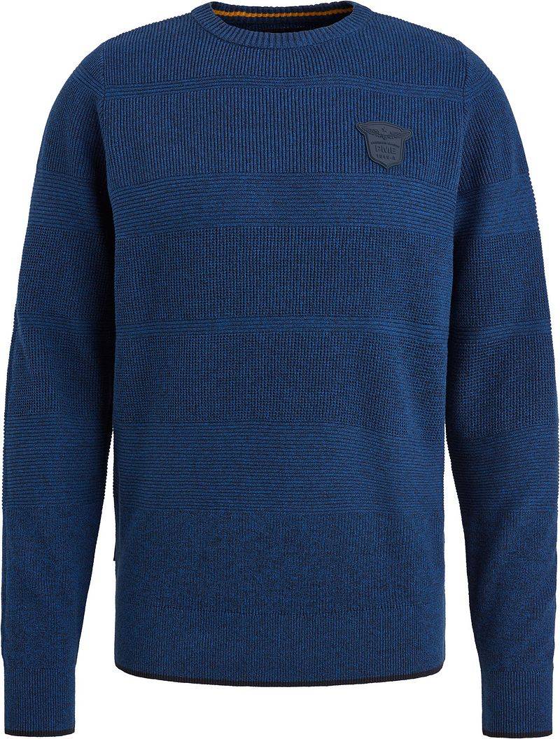 PME Legend Sweater Badge Kobaltblau - Größe 3XL von PME Legend