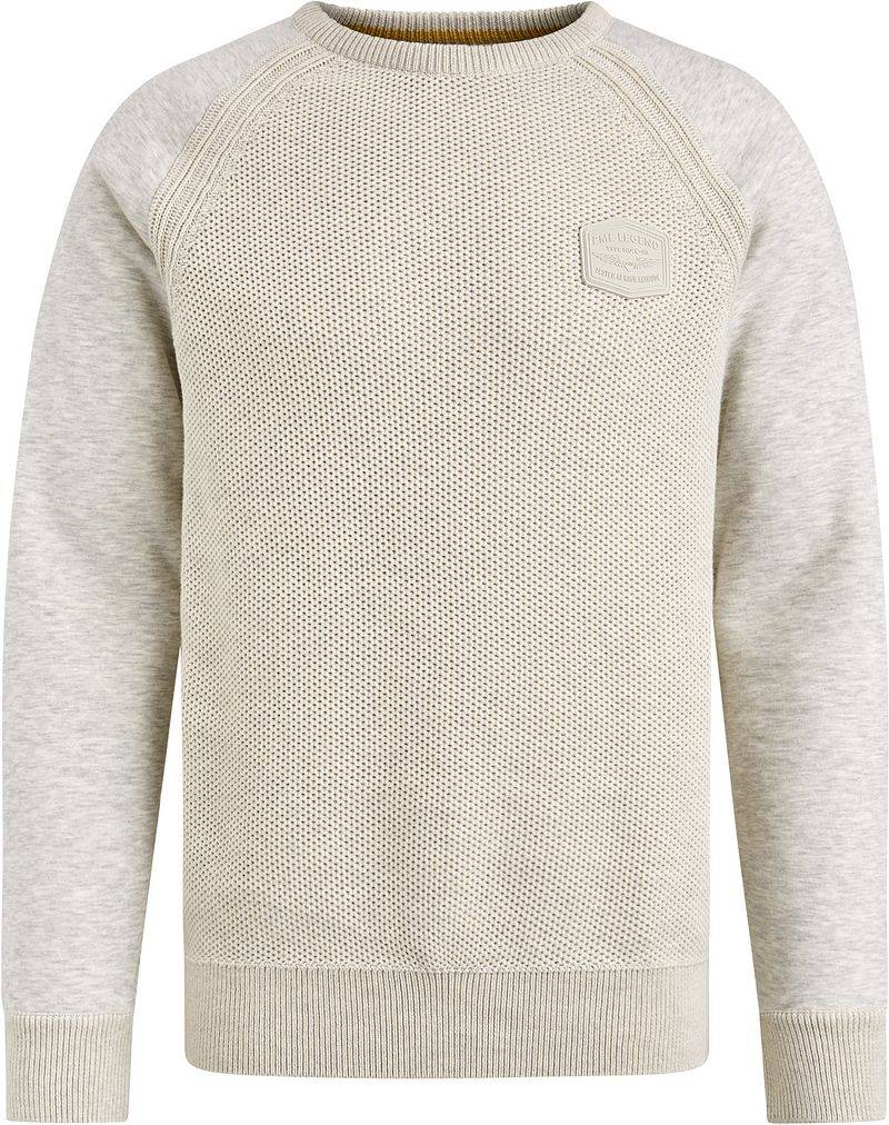 PME Legend Sweater Knit Sweat Ecru - Größe 3XL von PME Legend