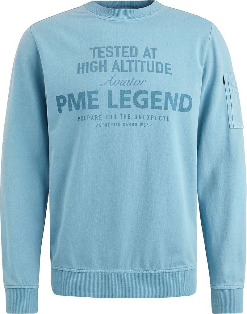 PME Legend Sweater Logo Hellblau - Größe XXL von PME Legend