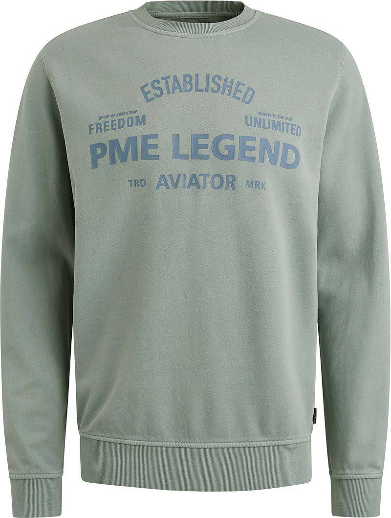 PME Legend Sweater Logo Silver Blue - Größe XL von PME Legend