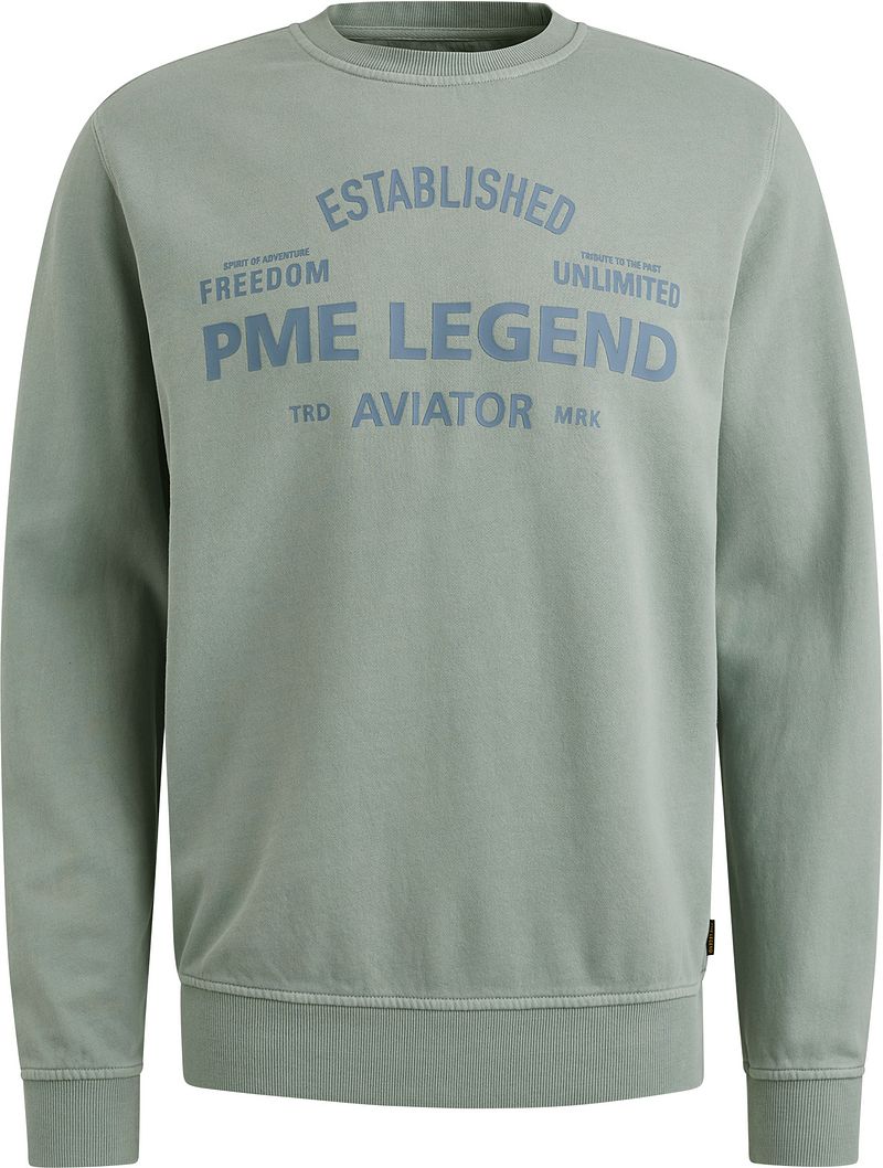 PME Legend Sweater Logo Silver Blue - Größe XXL von PME Legend