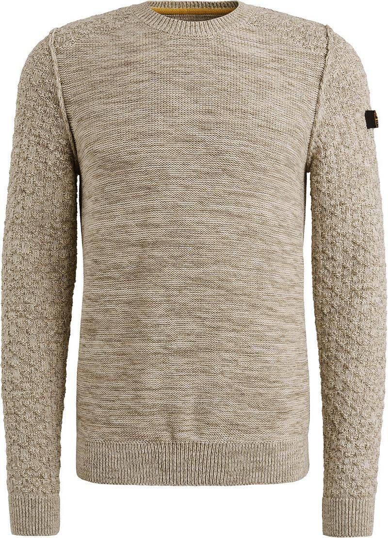 PME Legend Sweater Mouliné Beige - Größe XXL von PME Legend