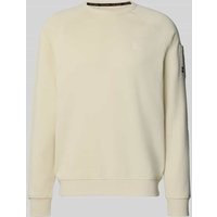 PME Legend Sweatshirt mit Label-Patch in Offwhite, Größe XXL von PME Legend