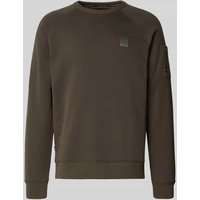 PME Legend Sweatshirt mit Label-Stitching in Oliv, Größe XXXL von PME Legend