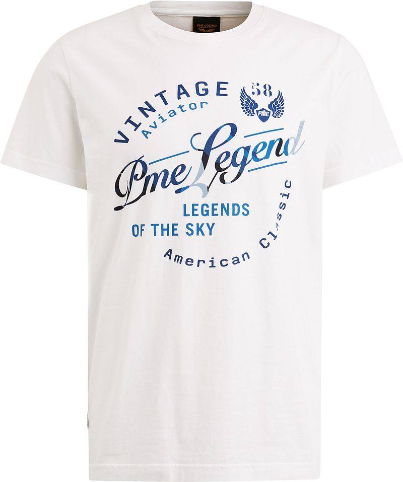 PME Legend T-Shirt Logo Artwork Weiß - Größe 3XL von PME Legend
