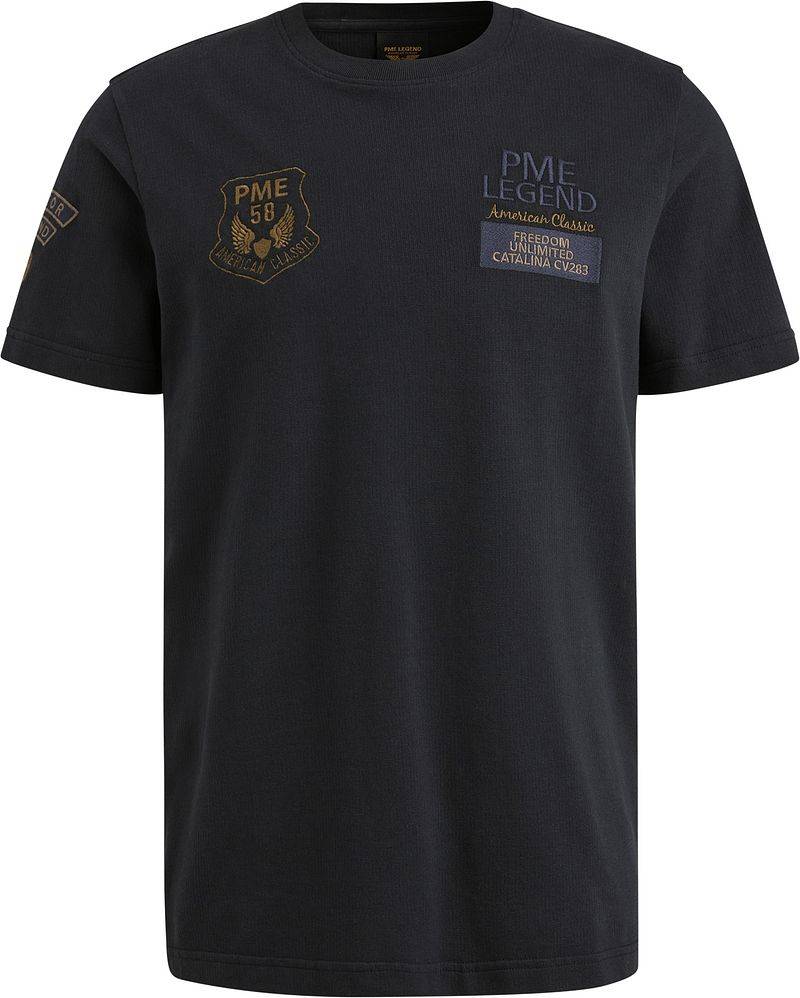 PME Legend T-Shirt Waffle Navy - Größe M von PME Legend