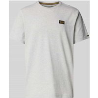 PME Legend T-Shirt mit Label-Patch in Hellgrau, Größe L von PME Legend
