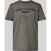 PME Legend T-Shirt mit Label-Print in Anthrazit, Größe XL von PME Legend
