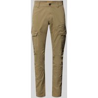 PME Legend Tapered Fit Cargohose mit Label-Print Modell 'NORDROP' in Oliv, Größe 40/32 PME Legend Tapered Fit Cargohose mit Label-Print Modell 'NORDROP' in Oliv, Größe 40/32 von PME Legend