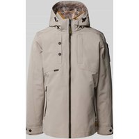 PME Legend Tapered Fit Funktionsjacke mit abnehmbarem Innenkunstfell in Sand, Größe XXL von PME Legend