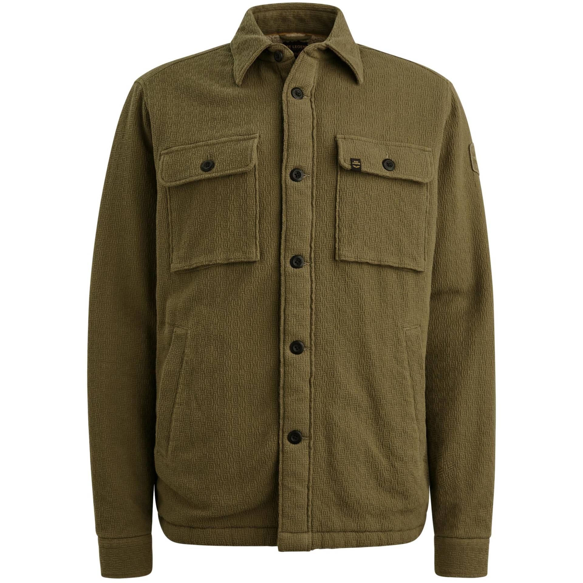 PME Legend - The Bruce Bold Waffle Fur Jacket/Shirtjacket 2 dusky green - Gr. - XL von PME Legend