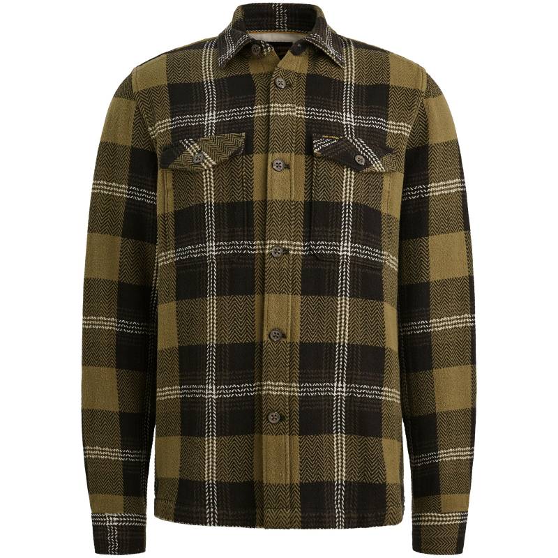 PME Legend - The Jones Herringbone Check Overshirt 2 dusky green - Gr. - XXL von PME Legend