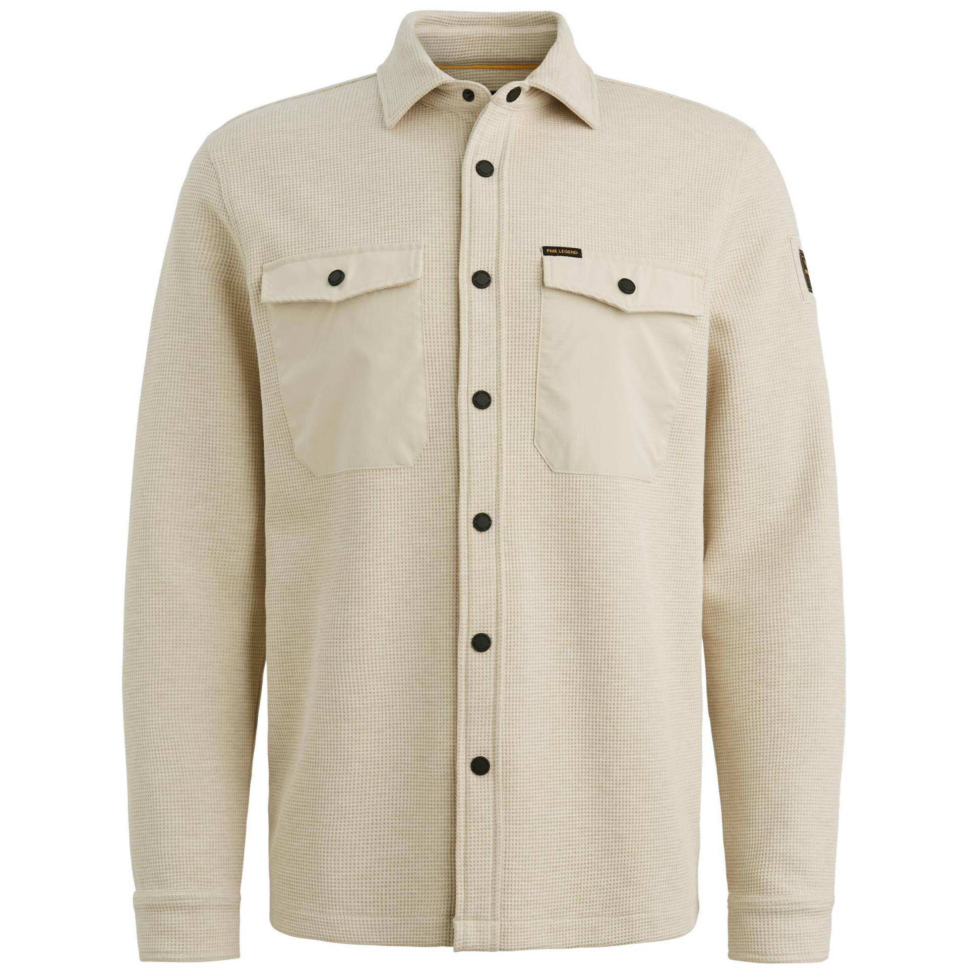 PME Legend - The Jones Jersey Waffle/overshirt 2 bone white - Gr. - XXXL von PME Legend