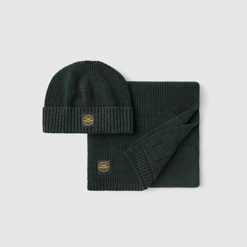 PME Legend - X-mas package beanie and scarf darkest spruce - Gr. - OS von PME Legend