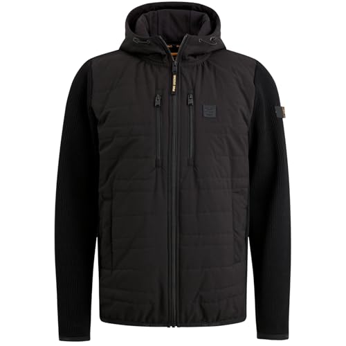 PME Legend Zip Jacket Knit Look Mix Black - M von PME Legend