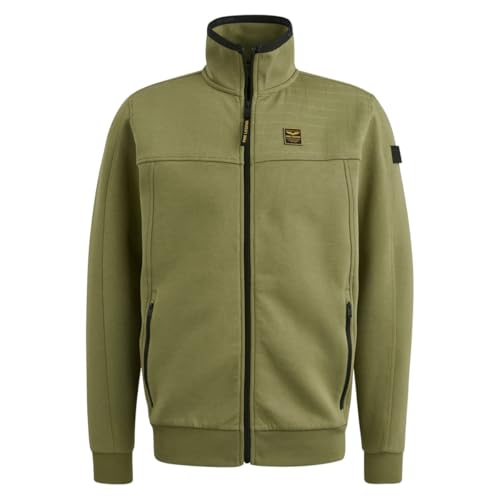 PME Legend Zip Jacket Spacer Look Sweat - Herren Sweatjacke, Größe:M, Farbe:loden green von PME Legend