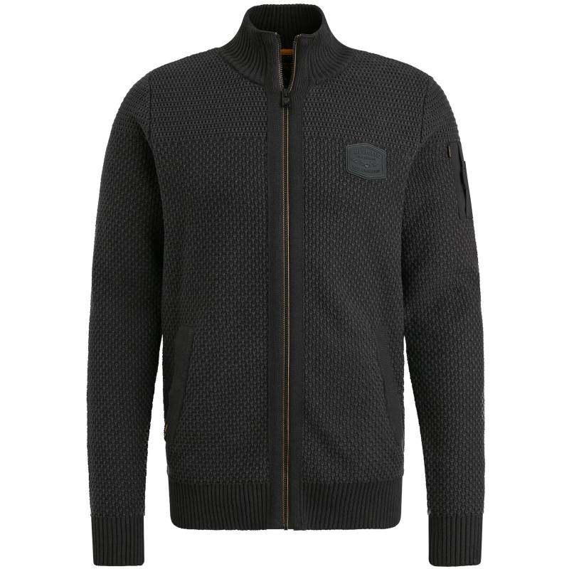 PME Legend - Zip jacket cotton structure black onyx - Gr. - M von PME Legend