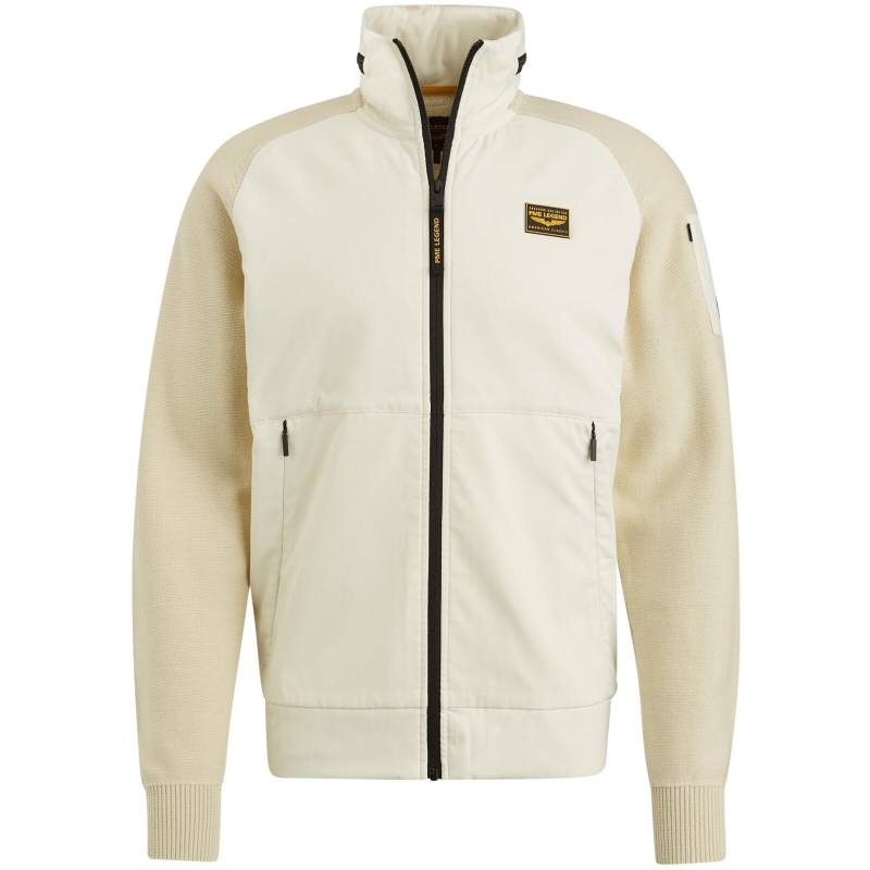 PME Legend - Zip jacket material mix hybrid style bone white - Gr. - L von PME Legend