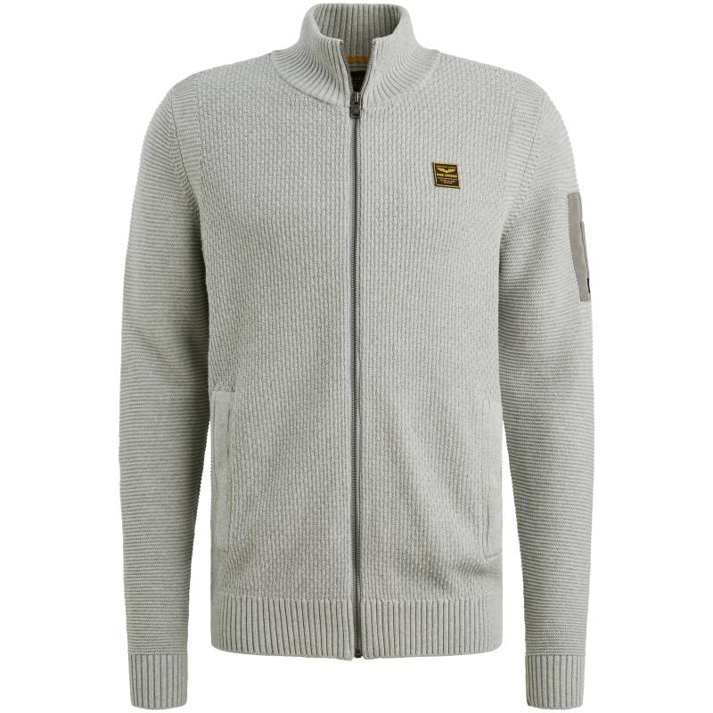 PME Legend - cotton structure knit light grey melee - Gr. - S von PME Legend