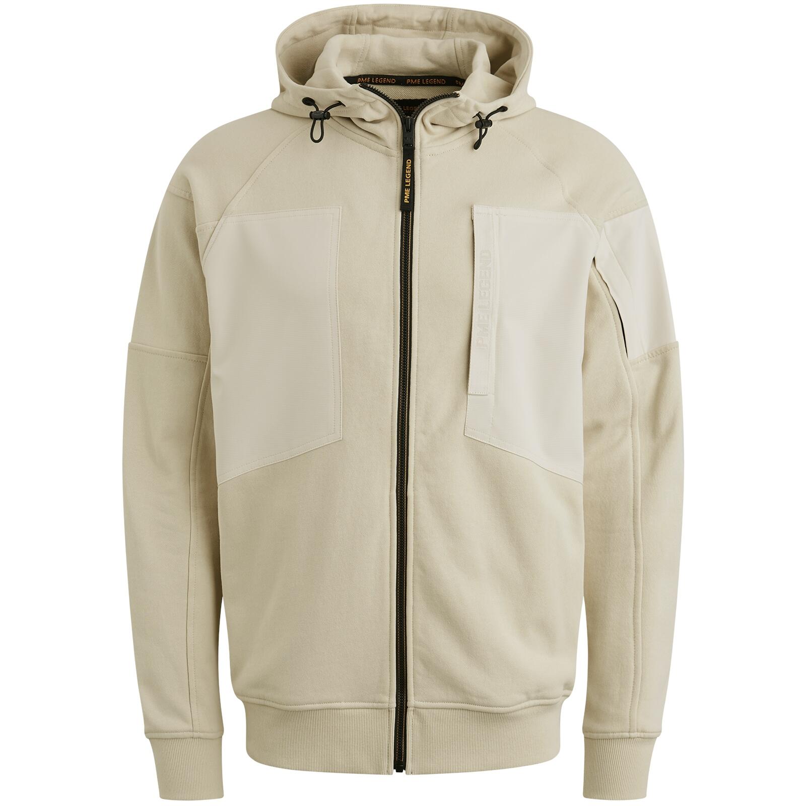 PME Legend - french terry jacket bone white - Gr. - XL von PME Legend