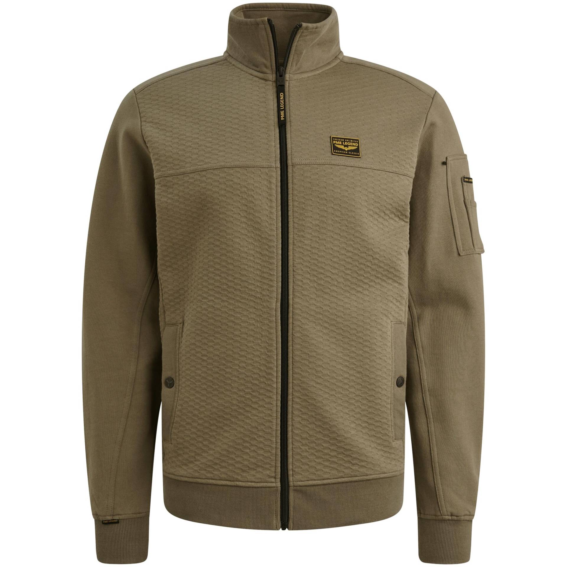 PME Legend - jacquard interlock sweat dusky green - Gr. - M von PME Legend