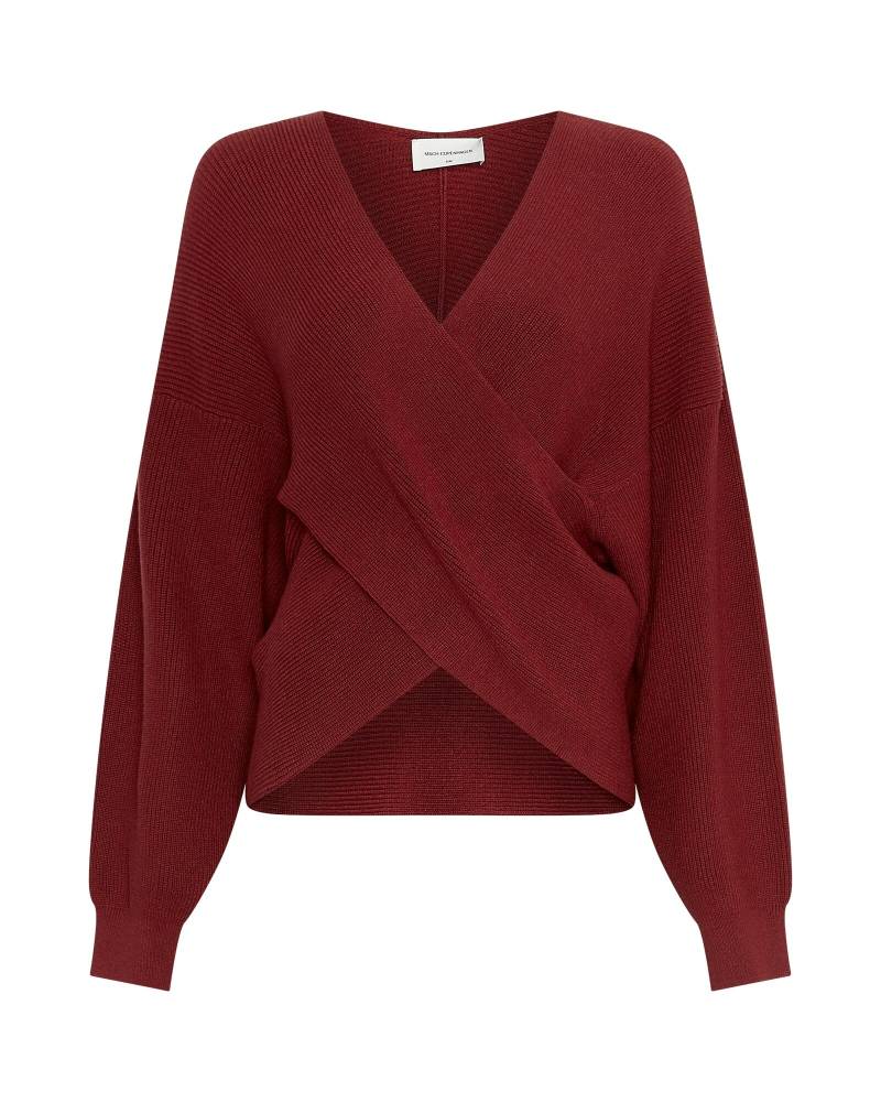 msch copenhagen - MSCHZinelle Rachelle Wrap Pullover syrah von msch copenhagen