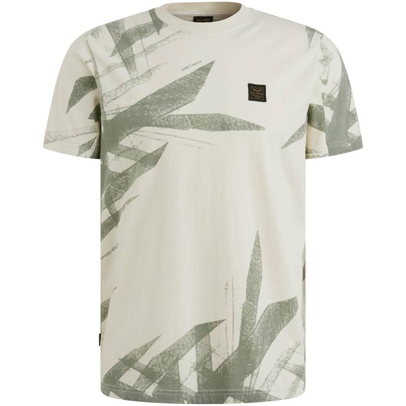 PME Legend - single jersey panel print bone white - Gr. - L von PME Legend