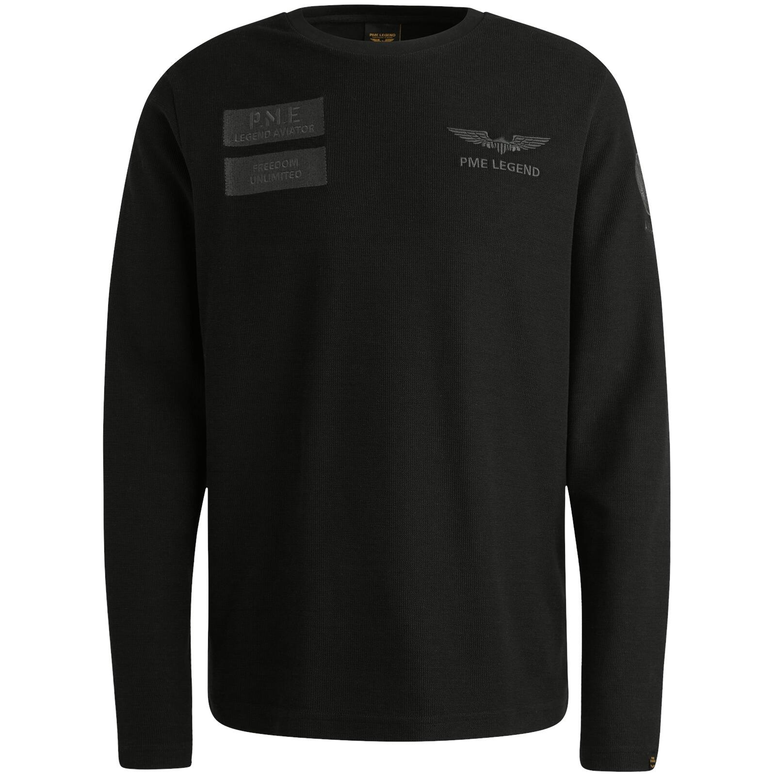 PME Legend - structured pique badges black - Gr. - XL von PME Legend