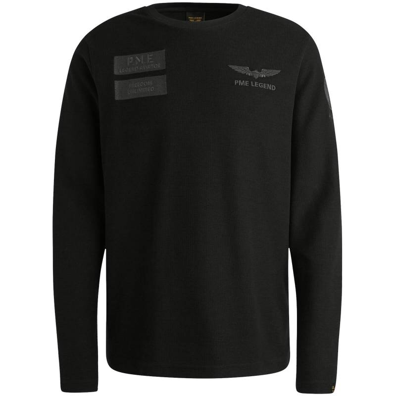 PME Legend - structured pique badges black - Gr. - XL von PME Legend