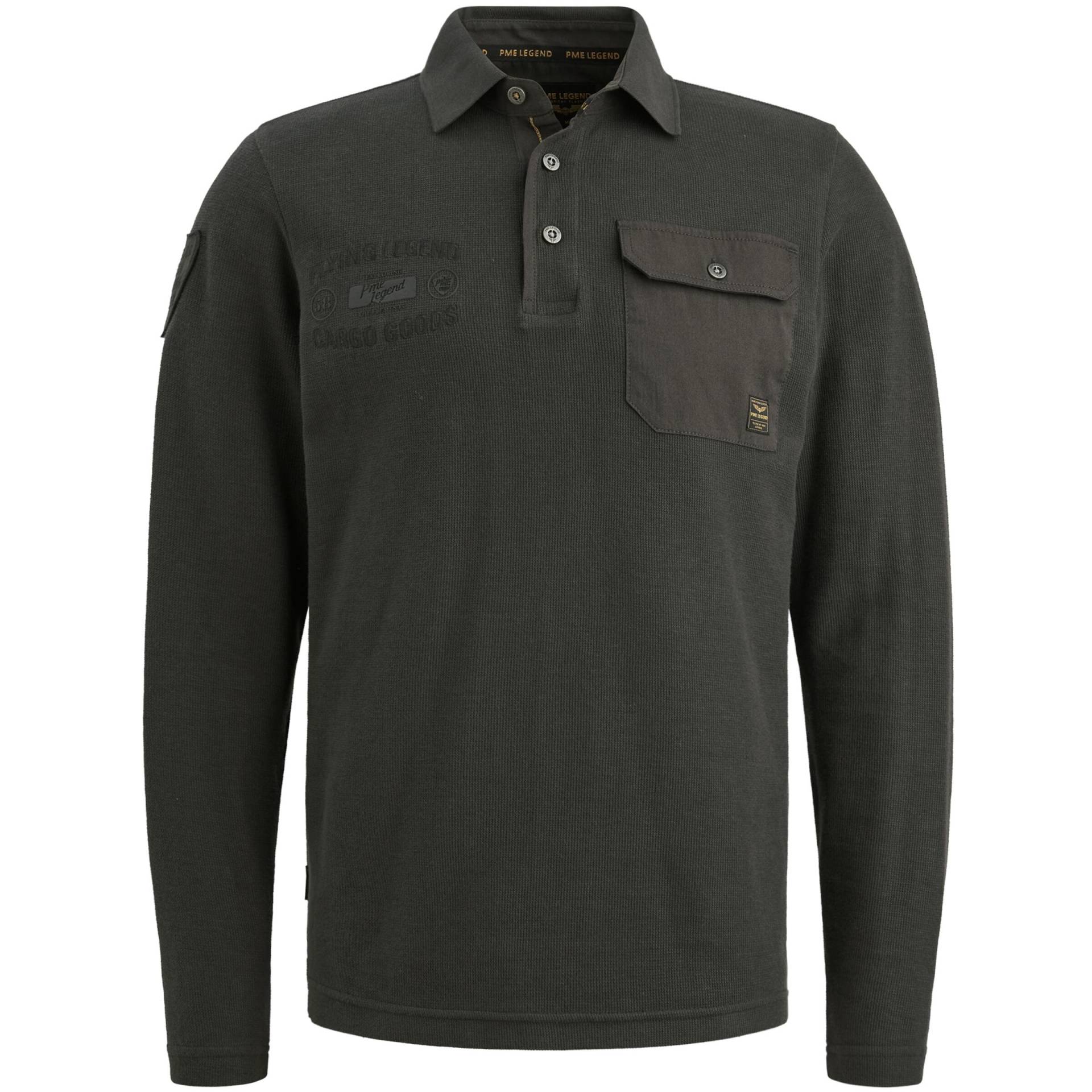PME Legend - structured pique cargo dark grey - Gr. - L von PME Legend