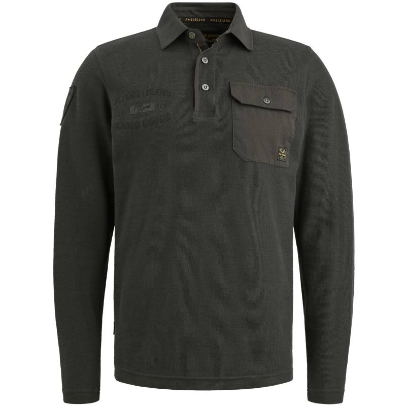 PME Legend - structured pique cargo dark grey - Gr. - L von PME Legend