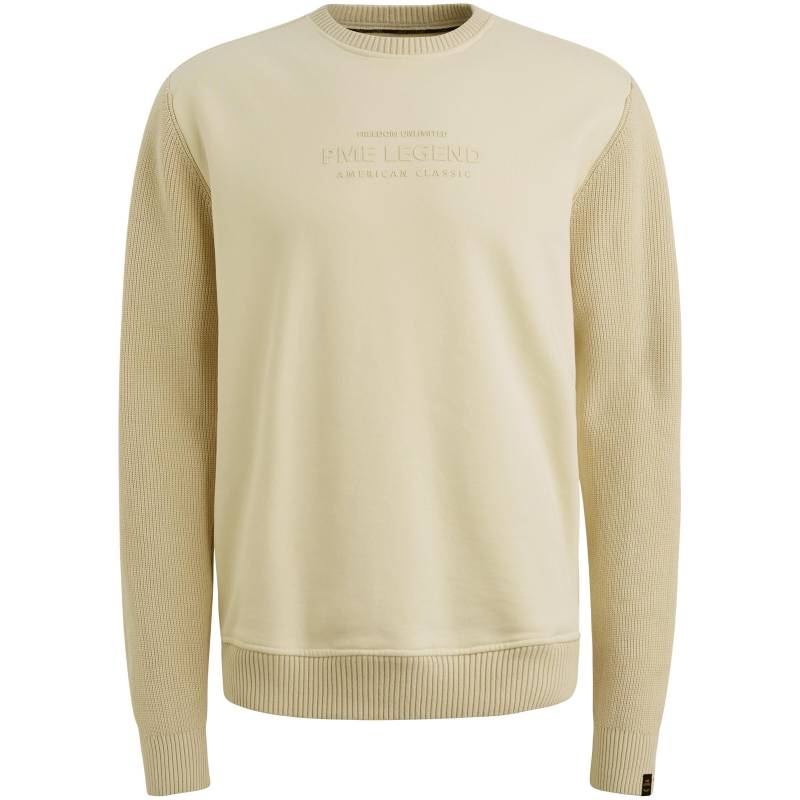 PME Legend - sweat knit combination bone white - Gr. - XXL von PME Legend