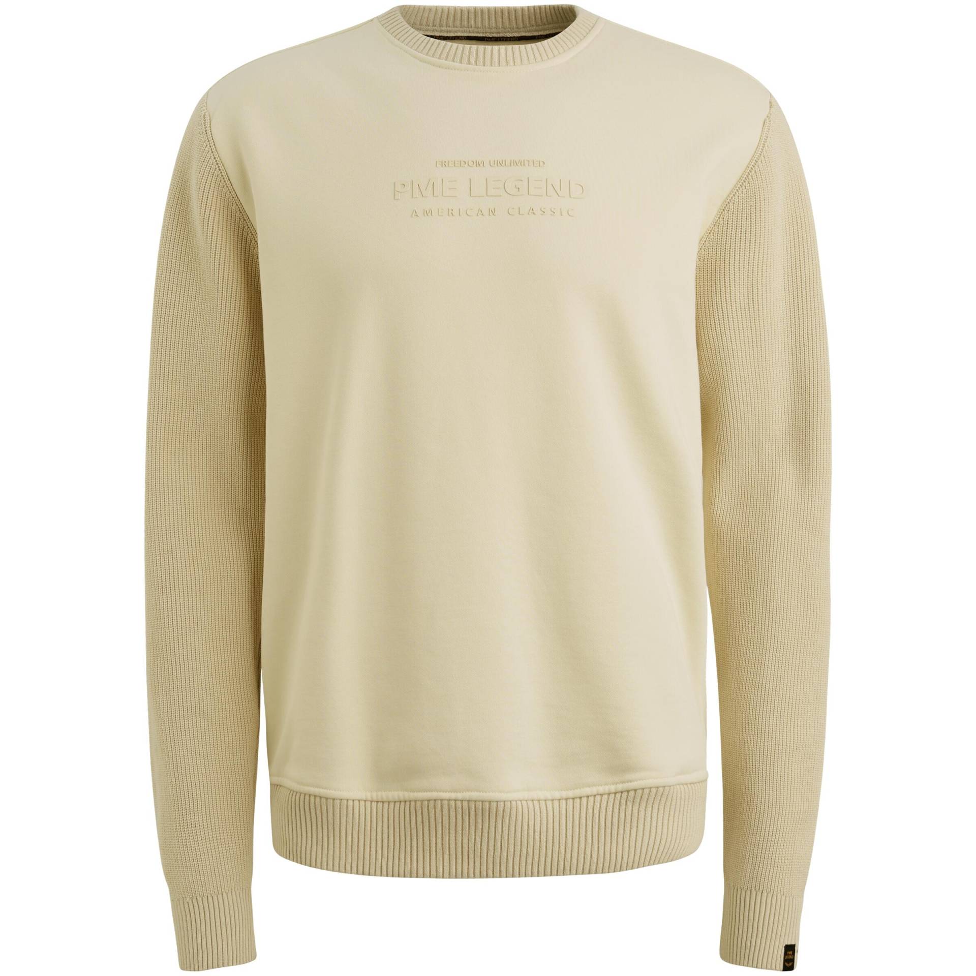 PME Legend - sweat knit combination bone white - Gr. - XXXL von PME Legend