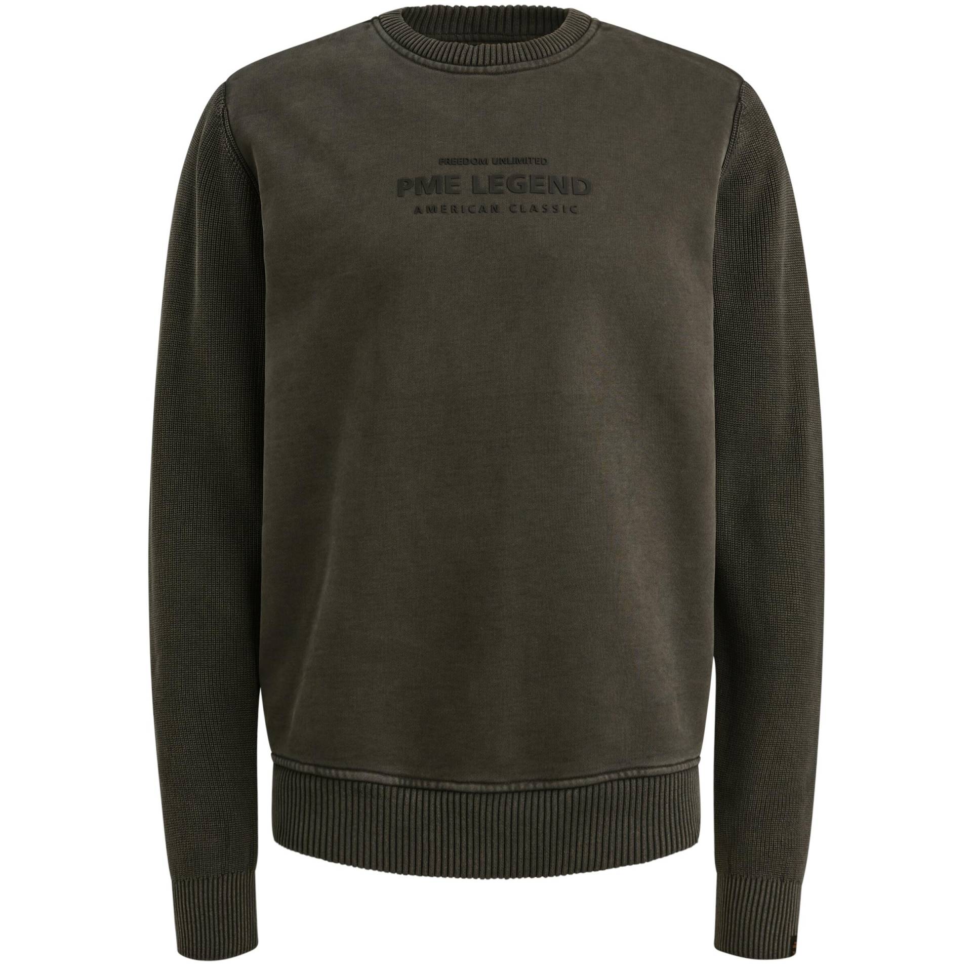 PME Legend - sweat knit combination dark grey - Gr. - M von PME Legend