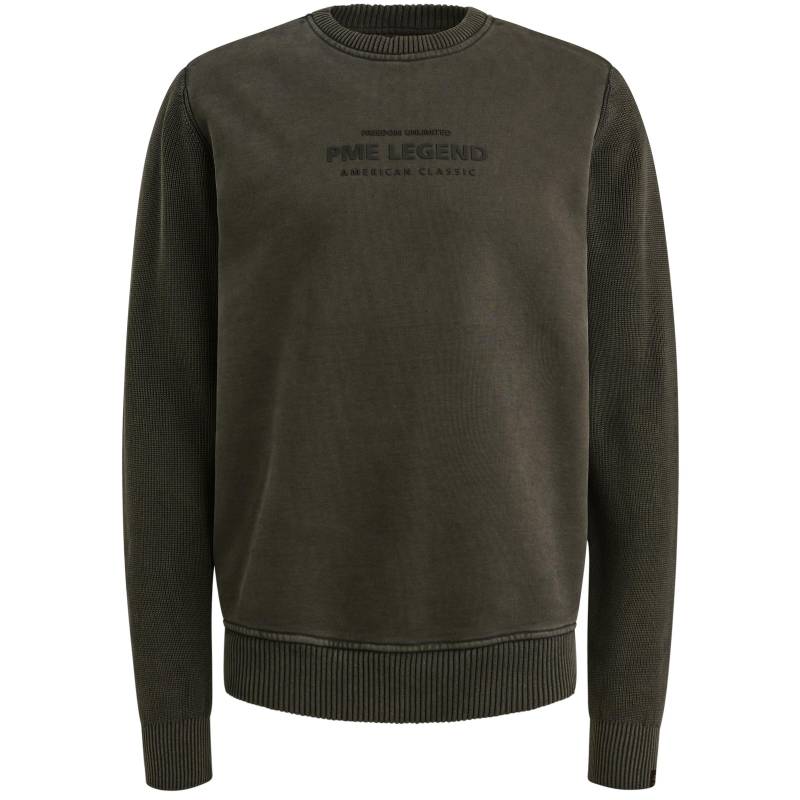 PME Legend - sweat knit combination dark grey - Gr. - XL von PME Legend