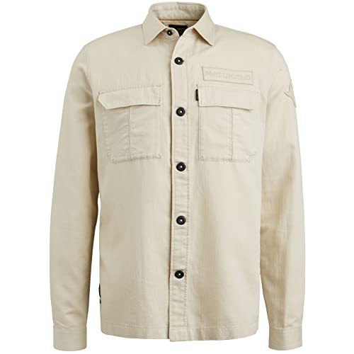 PME Long Sleeve Shirt Ctn/Linen Herrin - M von PME Legend