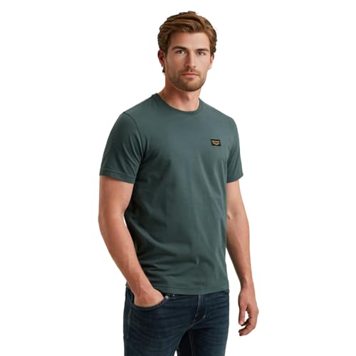 PME Legend Herren Rundhals T-Shirt Short Sleeve R-Neck American Classic, Größe:S, Farbe:PTSS2508599-8011 Seneca Rock von PME