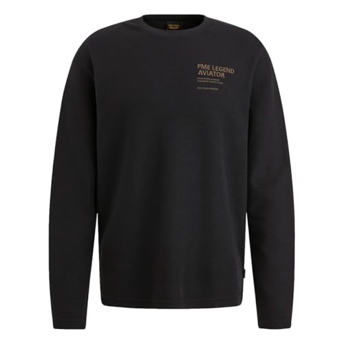 PME Long Sleeve r-Neck Structured Piqu - 2XL von PME